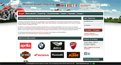 Desktop Screenshot of motorrad-auspuff-shop24.de